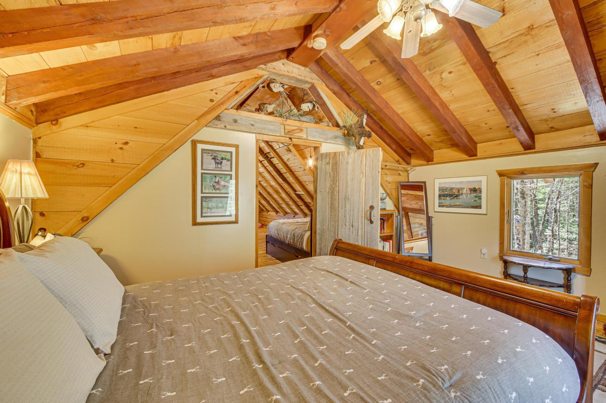 Rustic Searsport Cabin Loft And Sunroom On 10 Acres Buitenkant foto