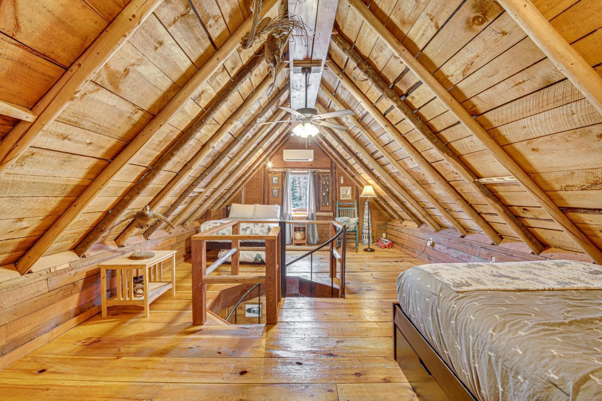Rustic Searsport Cabin Loft And Sunroom On 10 Acres Buitenkant foto