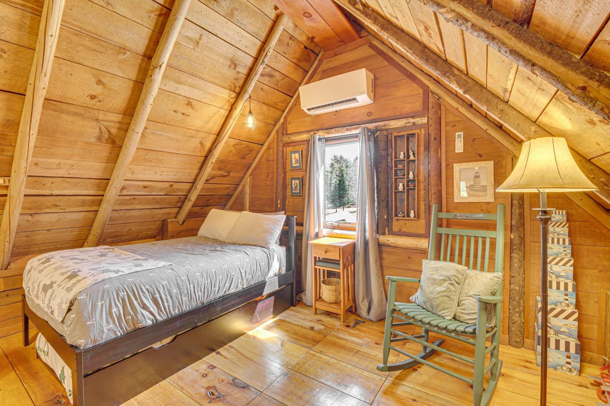 Rustic Searsport Cabin Loft And Sunroom On 10 Acres Buitenkant foto