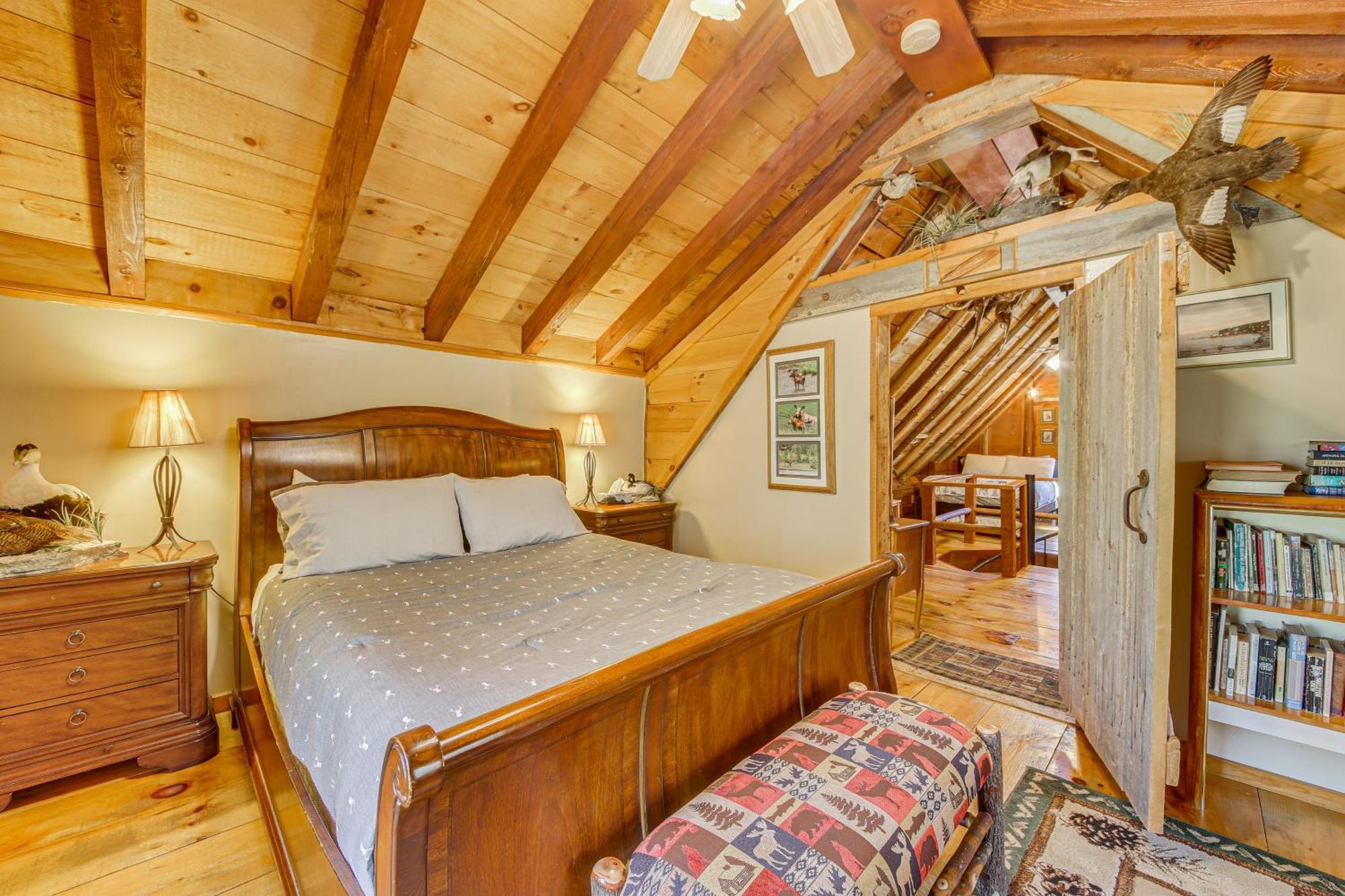 Rustic Searsport Cabin Loft And Sunroom On 10 Acres Buitenkant foto