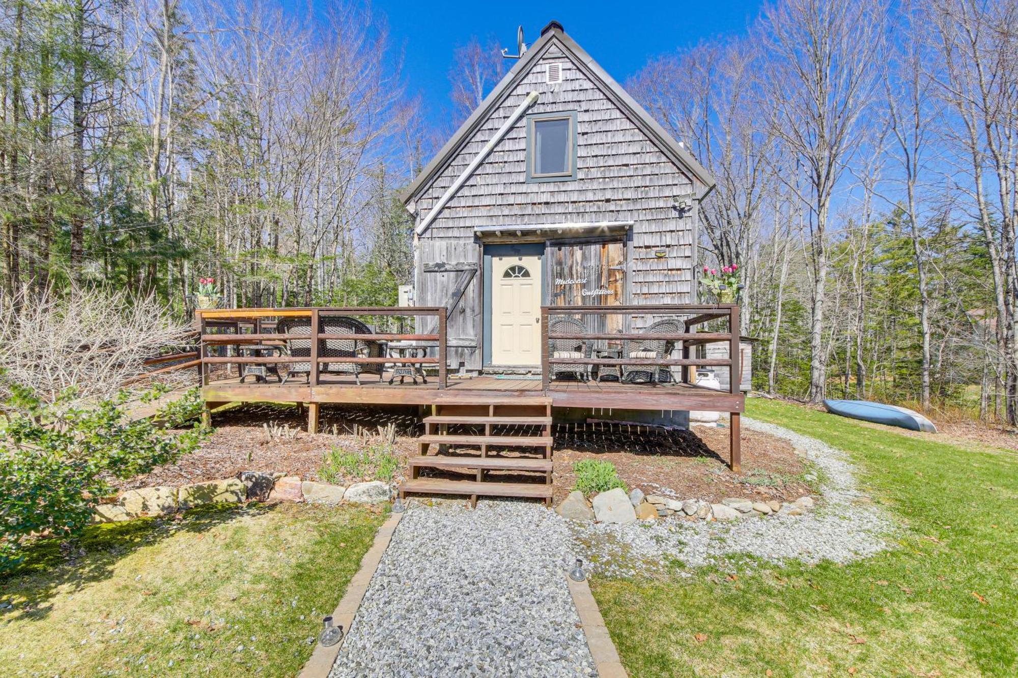 Rustic Searsport Cabin Loft And Sunroom On 10 Acres Buitenkant foto