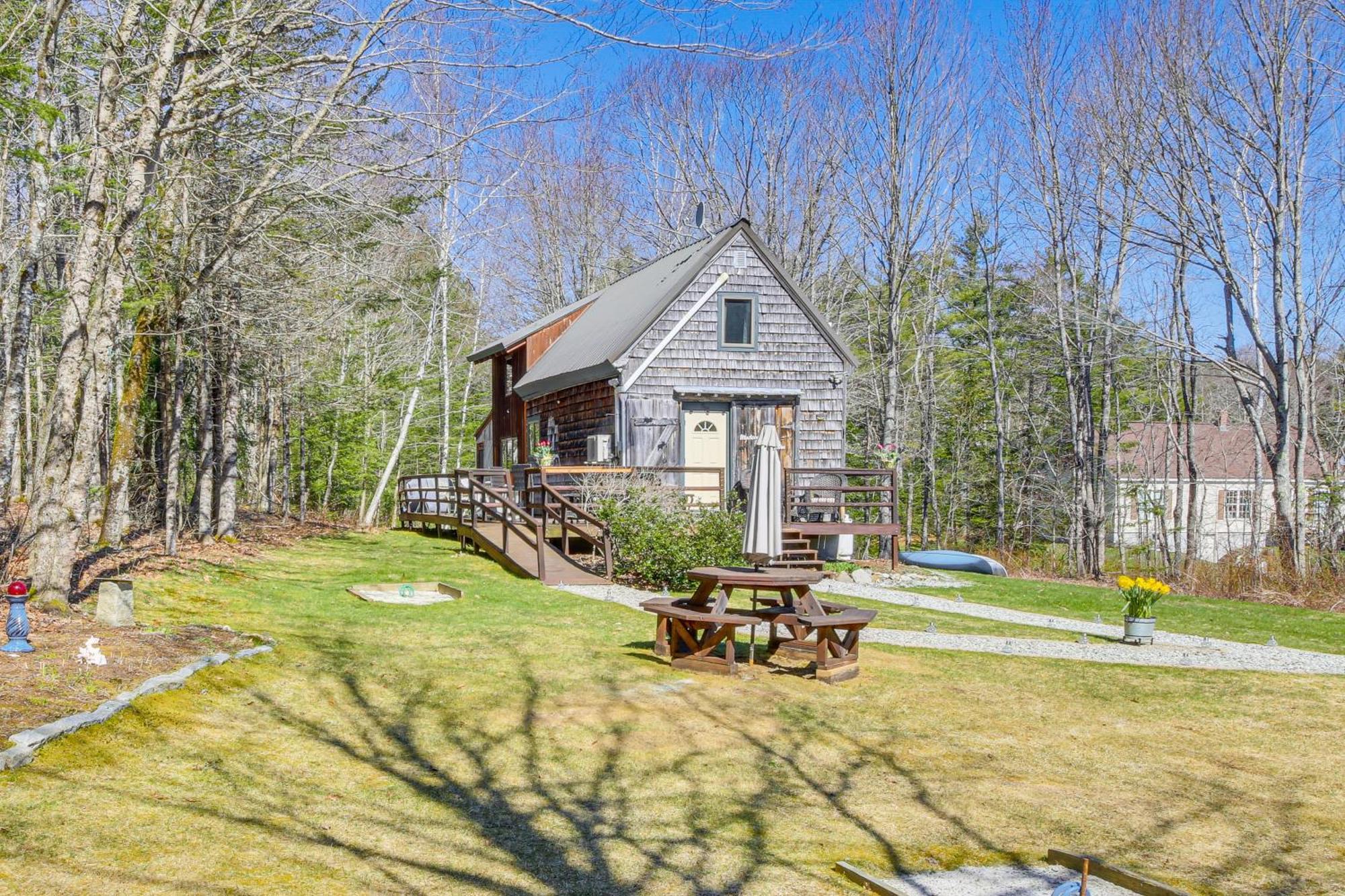 Rustic Searsport Cabin Loft And Sunroom On 10 Acres Buitenkant foto