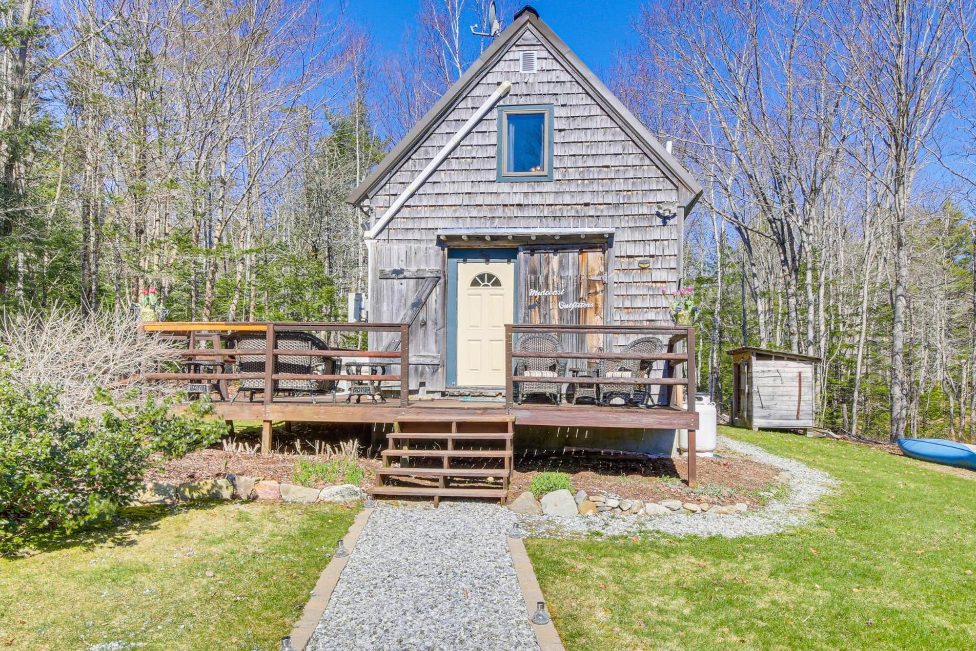 Rustic Searsport Cabin Loft And Sunroom On 10 Acres Buitenkant foto