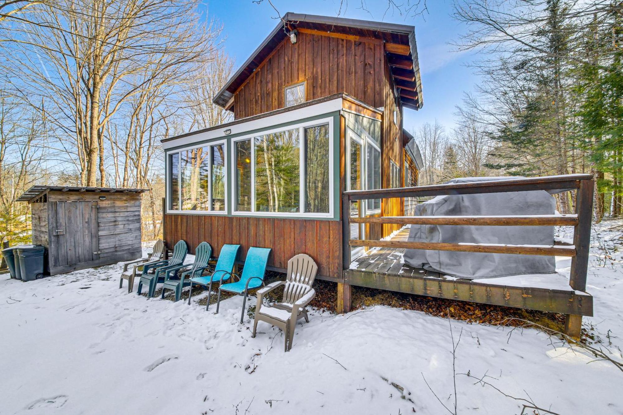Rustic Searsport Cabin Loft And Sunroom On 10 Acres Buitenkant foto