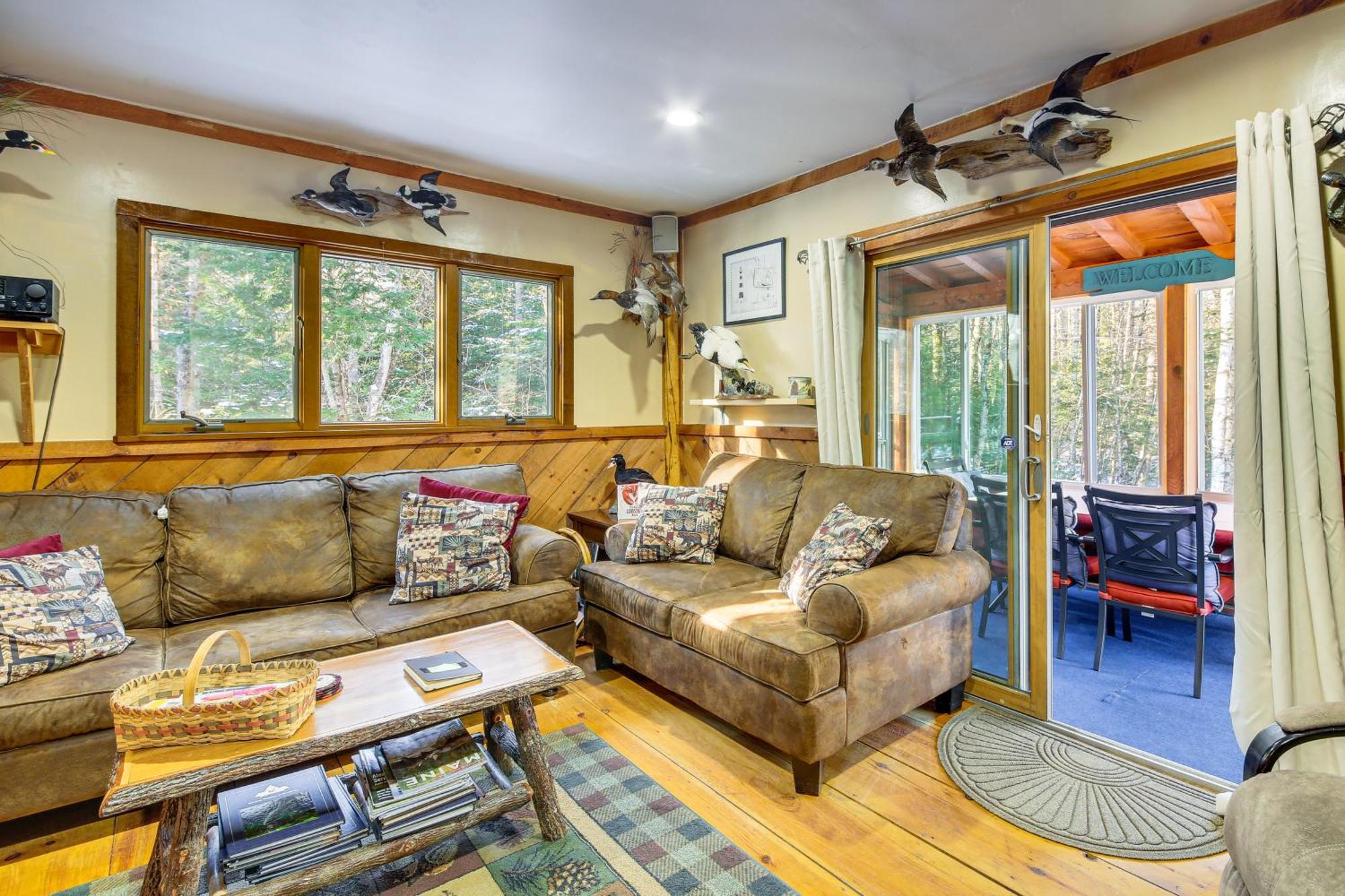 Rustic Searsport Cabin Loft And Sunroom On 10 Acres Buitenkant foto